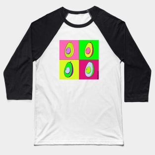 Avocado Pop Art Baseball T-Shirt